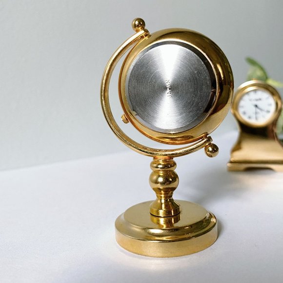 Le Watch (2) Vintage Miniature Clocks Solid Brass PRISTINE Condition - Picture 7 of 7